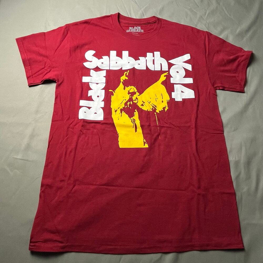 Black Sabbath Shirt Vol 4 Dark Red Medium